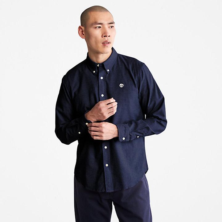 商品Timberland|Pleasant River Slim Oxford Shirt for Men in Navy,价格¥657,第1张图片