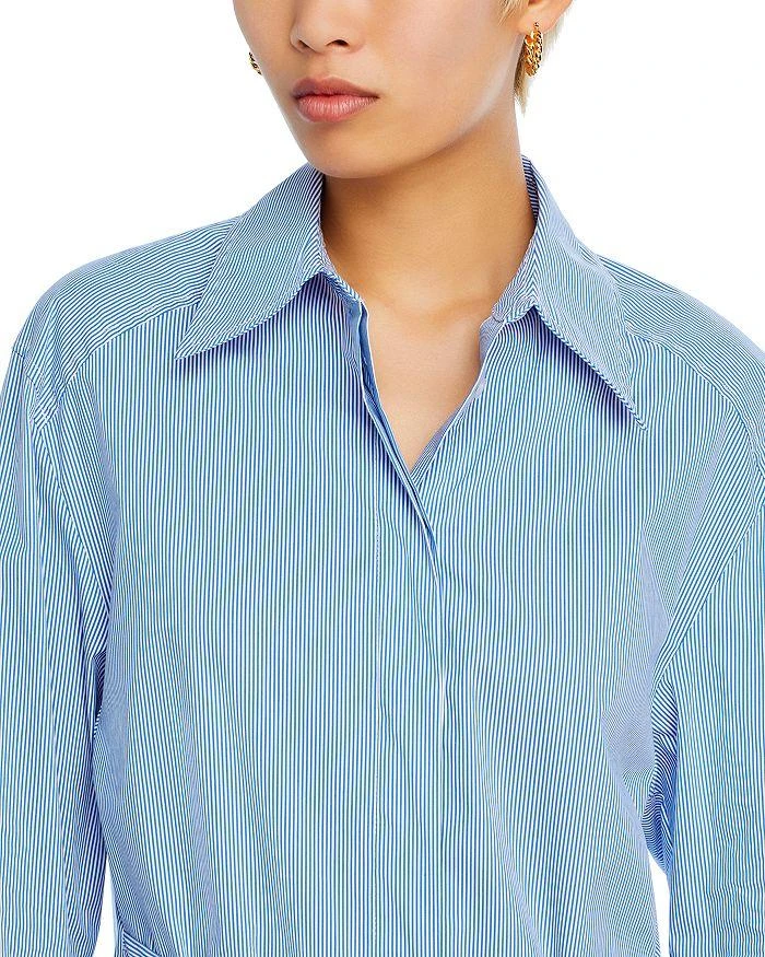 商品AQUA|Striped Tie Waist Poplin Shirt - 100% Exclusive,价格¥148,第4张图片详细描述