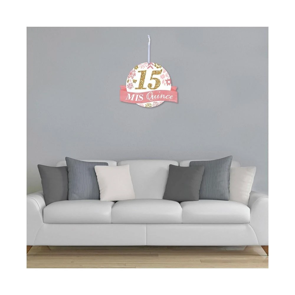 商品Big Dot of Happiness|Mis Quince Anos - Hanging Porch Quinceanera Outdoor Front Door Decor - 1 Pc Sign,价格¥134,第3张图片详细描述