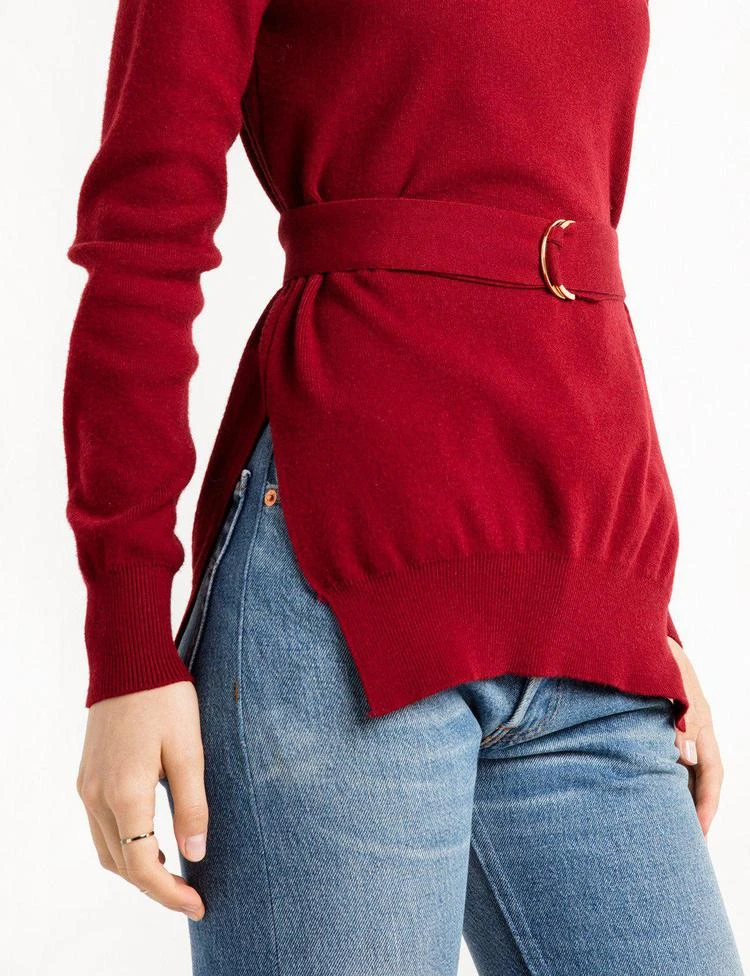 商品Pixie Market|Scarlet Red Belted Sweater,价格¥675,第3张图片详细描述