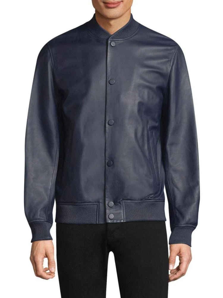 商品Theory|Hubert Leather Varsity Jacket,价格¥4474,第1张图片