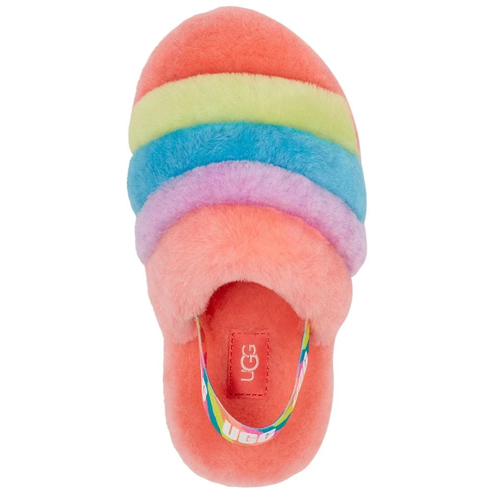商品UGG|Kids Fluff Yeah Peach Multi Slingback Sandals,价格¥418,第4张图片详细描述