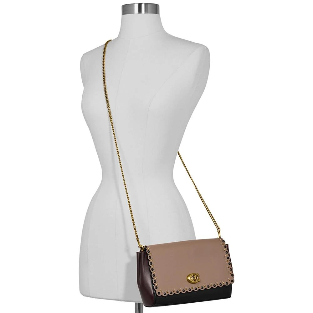 商品Coach|Alexa Scalloped Leather Crossbody Bag,价格¥401,第2张图片详细描述