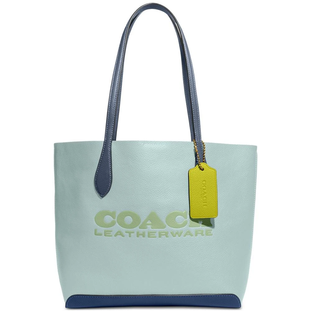 商品Coach|Colorblock Leather Kia Tote,价格¥1127,第1张图片