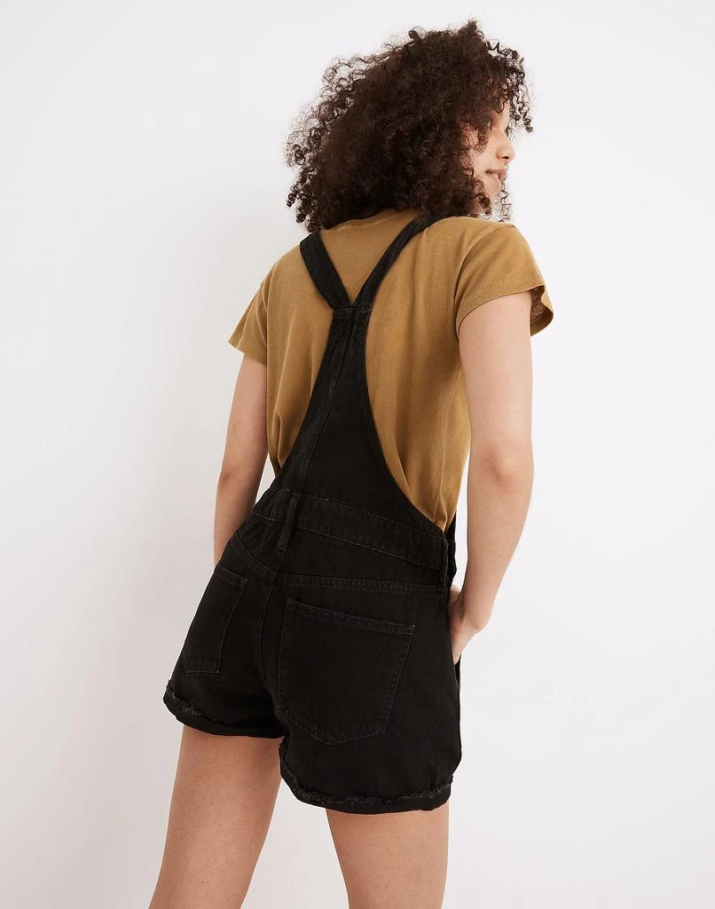 商品Madewell|Adirondack Short Overalls in Washed Black,价格¥634,第3张图片详细描述