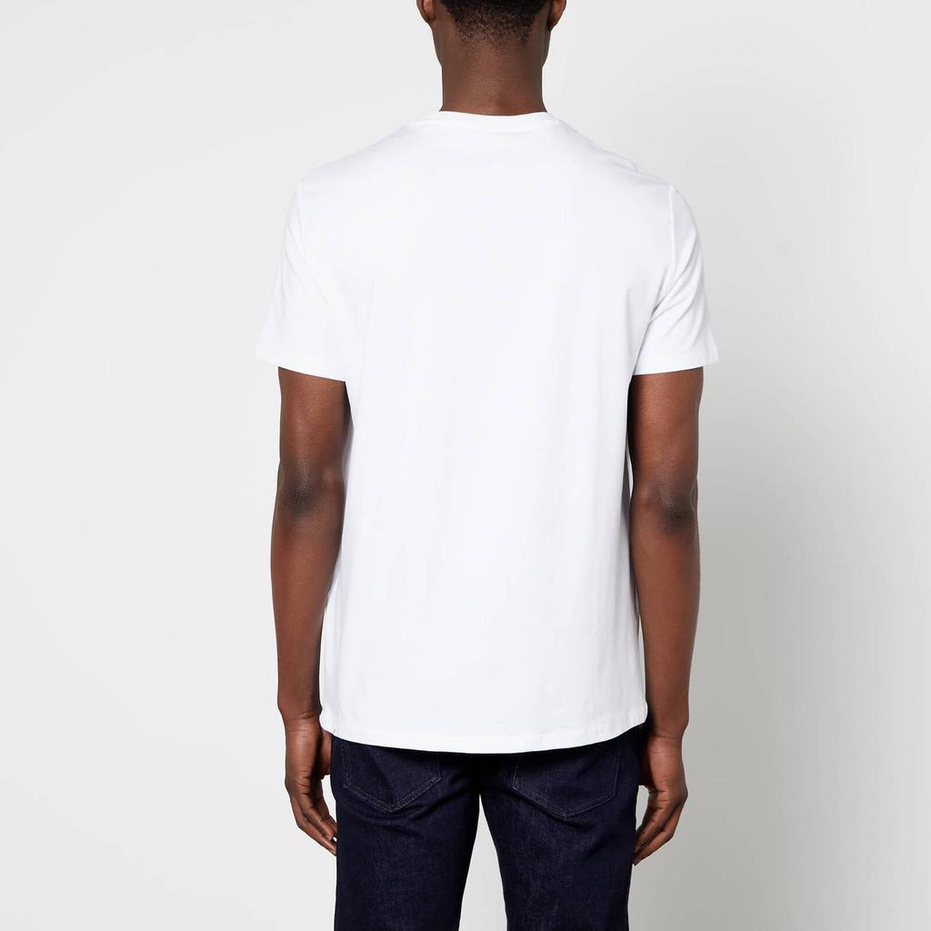 商品Armani Exchange|Armani Exchange Men's Ax Lines T-Shirt - White,价格¥190,第4张图片详细描述