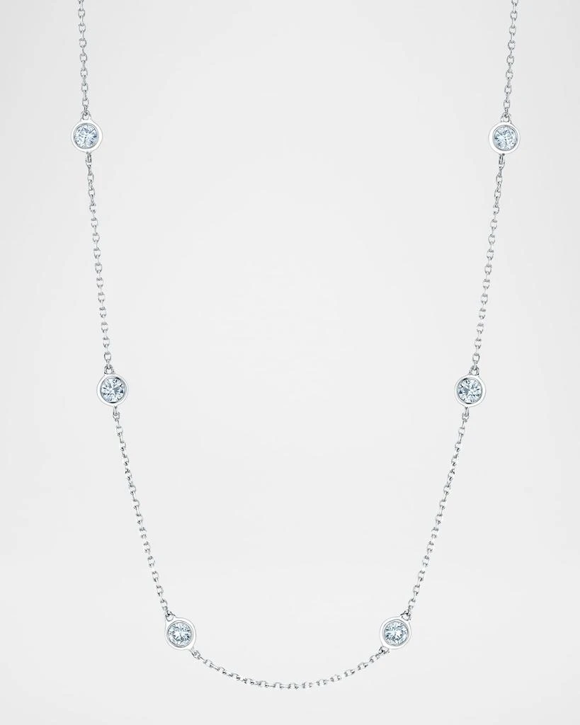 商品Neiman Marcus Diamonds|Platinum Handmade Diamond Station Chain Necklace, 16"L, 0.80tcw,价格¥25036,第1张图片