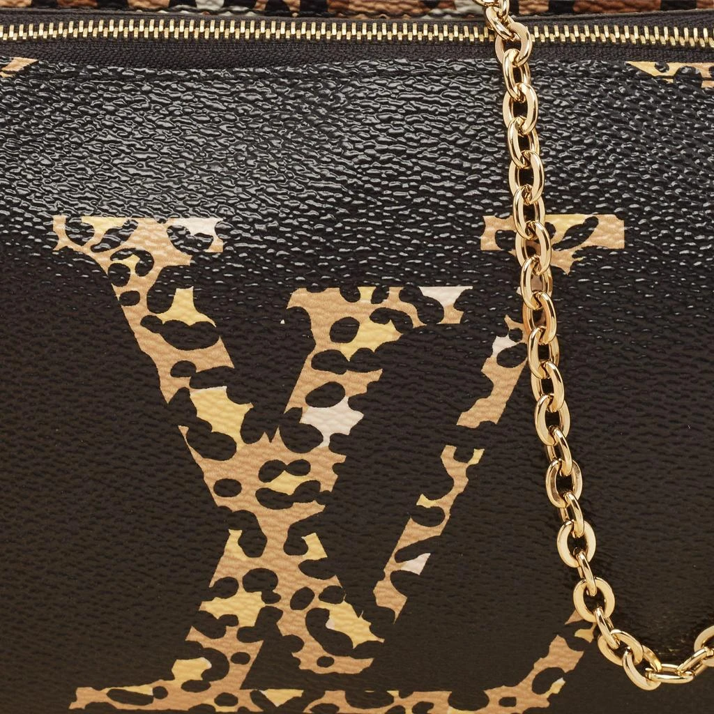 商品[二手商品] Louis Vuitton|Louis Vuitton Black Monogram Giant Canvas Jungle Double Zip Pochette,价格¥11908,第5张图片详细描述