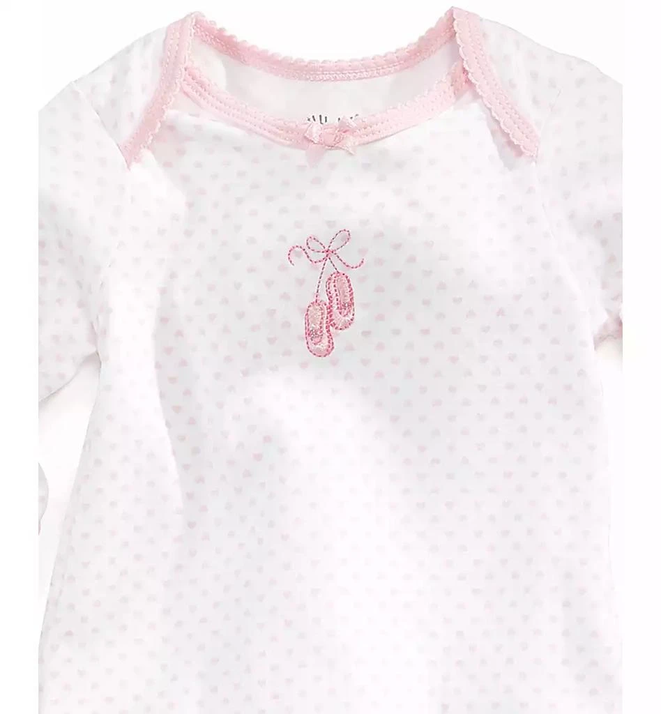 商品Little Me|女婴Baby Set, Baby Girls Ballet Hearts Gown and Beanie,价格¥97,第2张图片详细描述