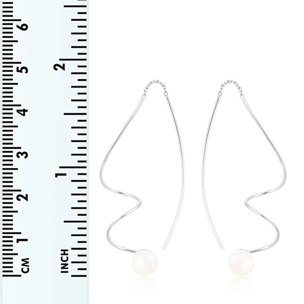 商品Splendid Pearls|Sterling Silver 6.5-7mm Pearl Earrings,价格¥257,第2张图片详细描述