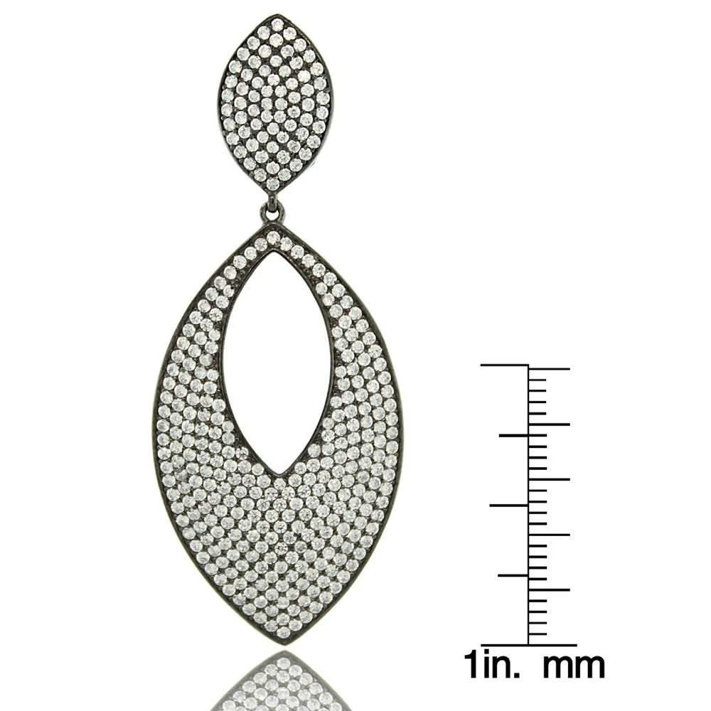 商品Suzy Levian|Suzy Levian Cubic Zirconia Sterling Silver Diamond Shape Drop Earrings,价格¥1744,第4张图片详细描述