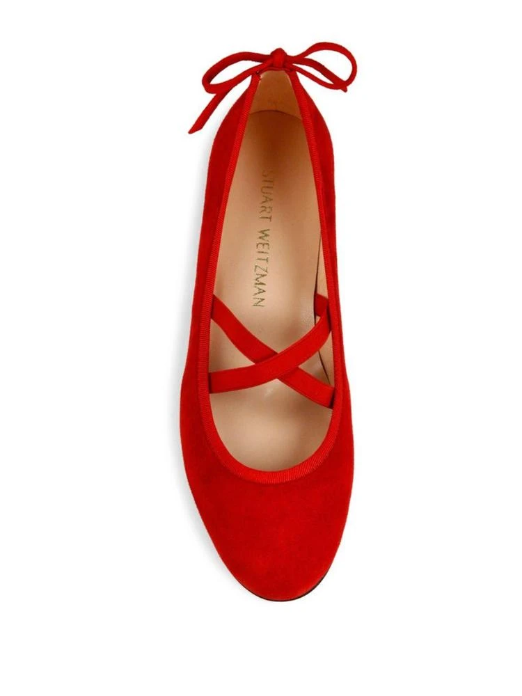 商品Stuart Weitzman|Bolshoi Suede Ballet Flats,价格¥1125,第4张图片详细描述