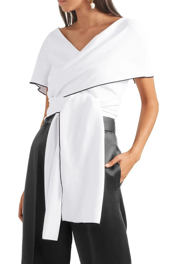 Wrap-effect cady top 商品