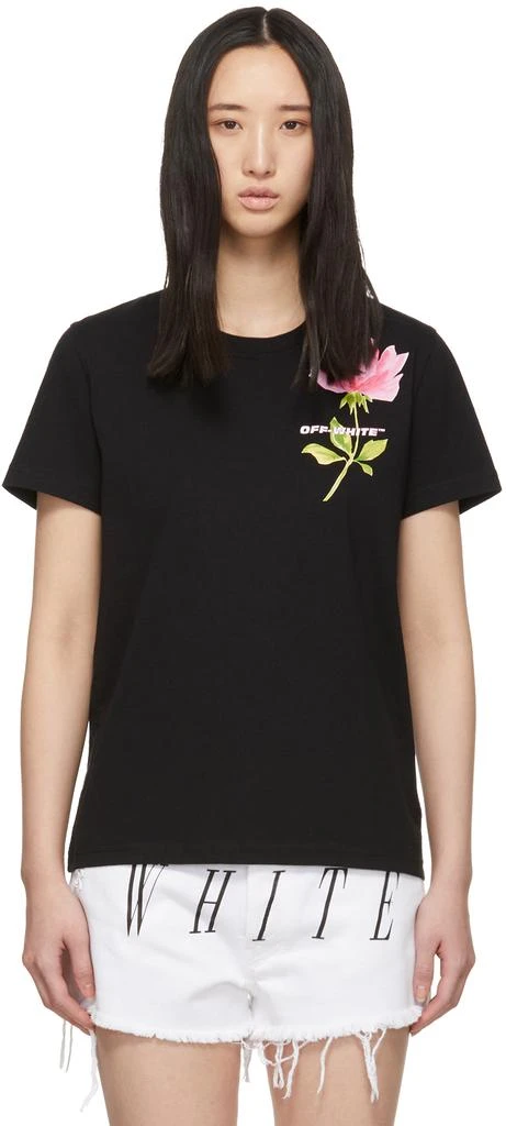 商品Off-White|Black Flowers T-Shirt,价格¥793,第1张图片