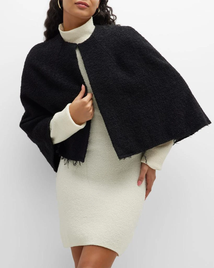 Raw-Edge Wool Boucle Cape 商品