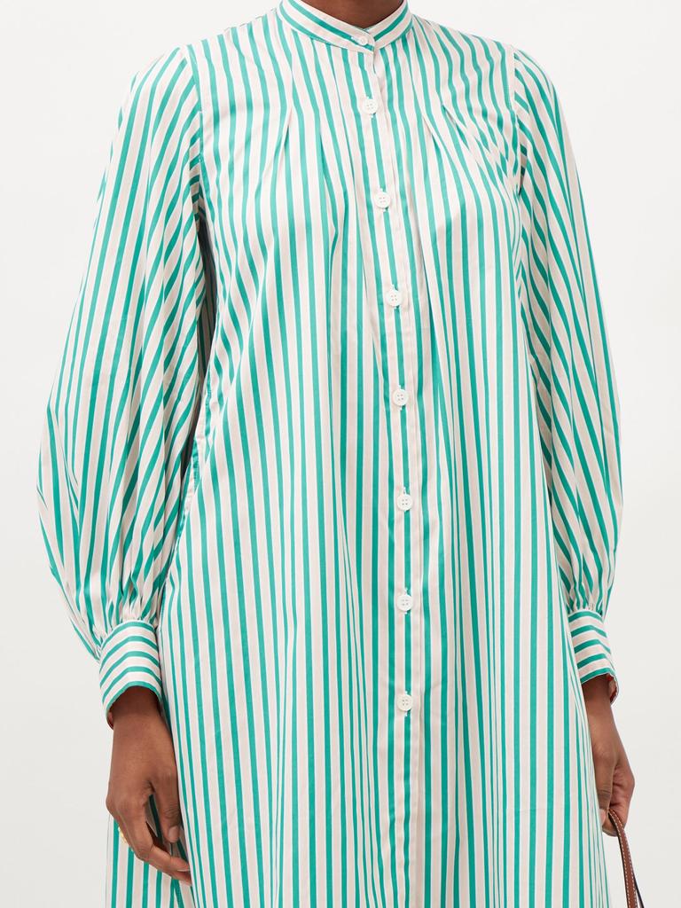 Yseult striped cotton-twill shirt dress商品第6张图片规格展示
