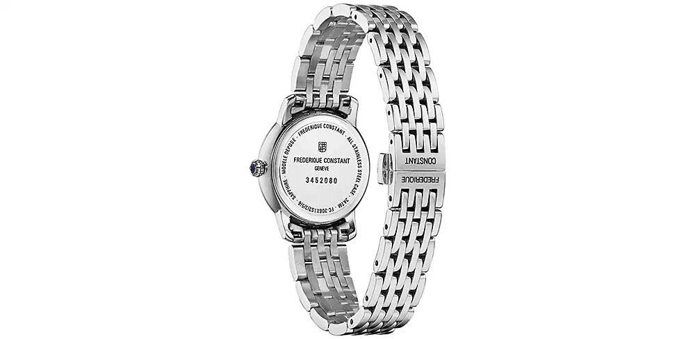 商品Frederique Constant|Women's Swiss Slimline Diamond (5/8 ct. t.w.) Stainless Steel Bracelet Watch 30mm,价格¥22412,第3张图片详细描述