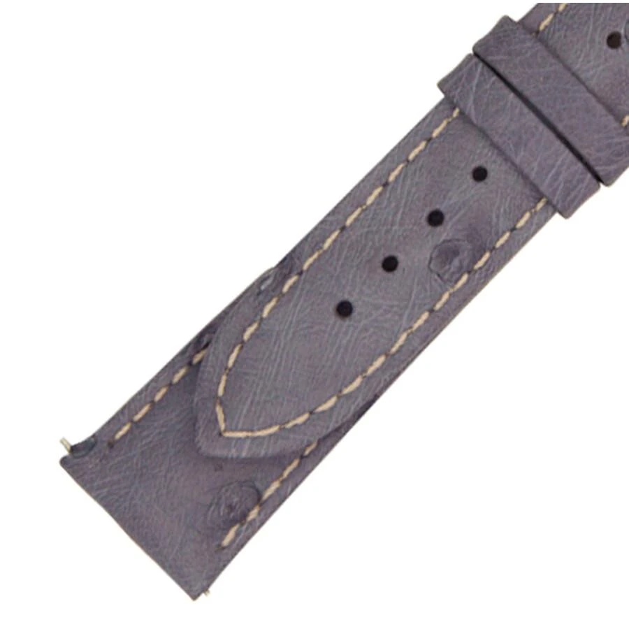 商品Hadley Roma|21 MM Matte Agate Ostrich Leather Strap,价格¥298,第1张图片