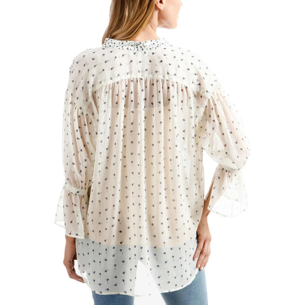 商品Lucky Brand|Lucky Brand Womens Printed Long Sleeve Peasant Top,价格¥85,第3张图片详细描述