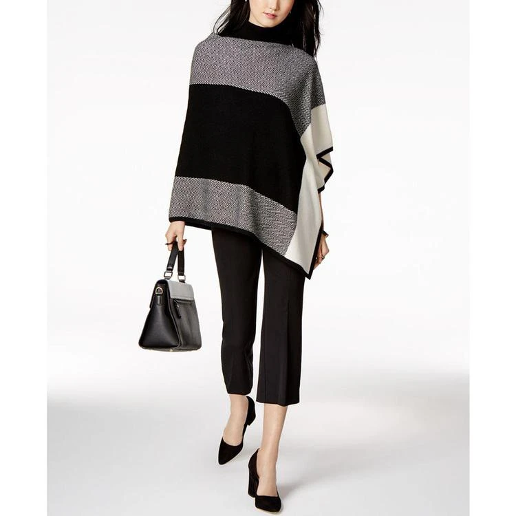 商品Charter Club|Cashmere Colorblocked Poncho Sweater, Created for Macy's,价格¥442,第2张图片详细描述