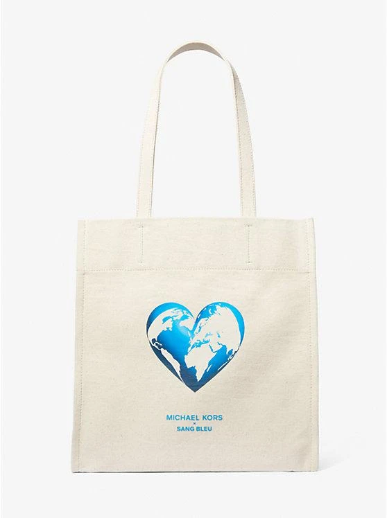 商品Michael Kors|Watch Hunger Stop Recycled Cotton Canvas Tote Bag,价格¥722,第1张图片
