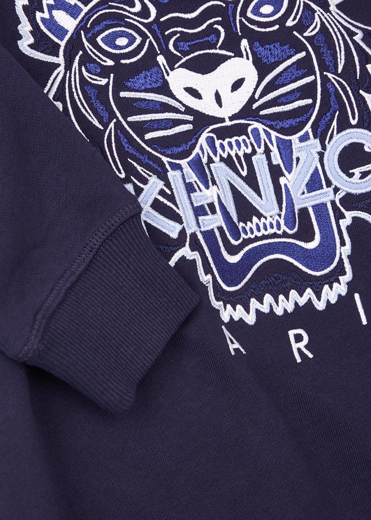 KIDS Blue tiger-embroidered cotton sweatshirt (6-12 years)商品第2张图片规格展示