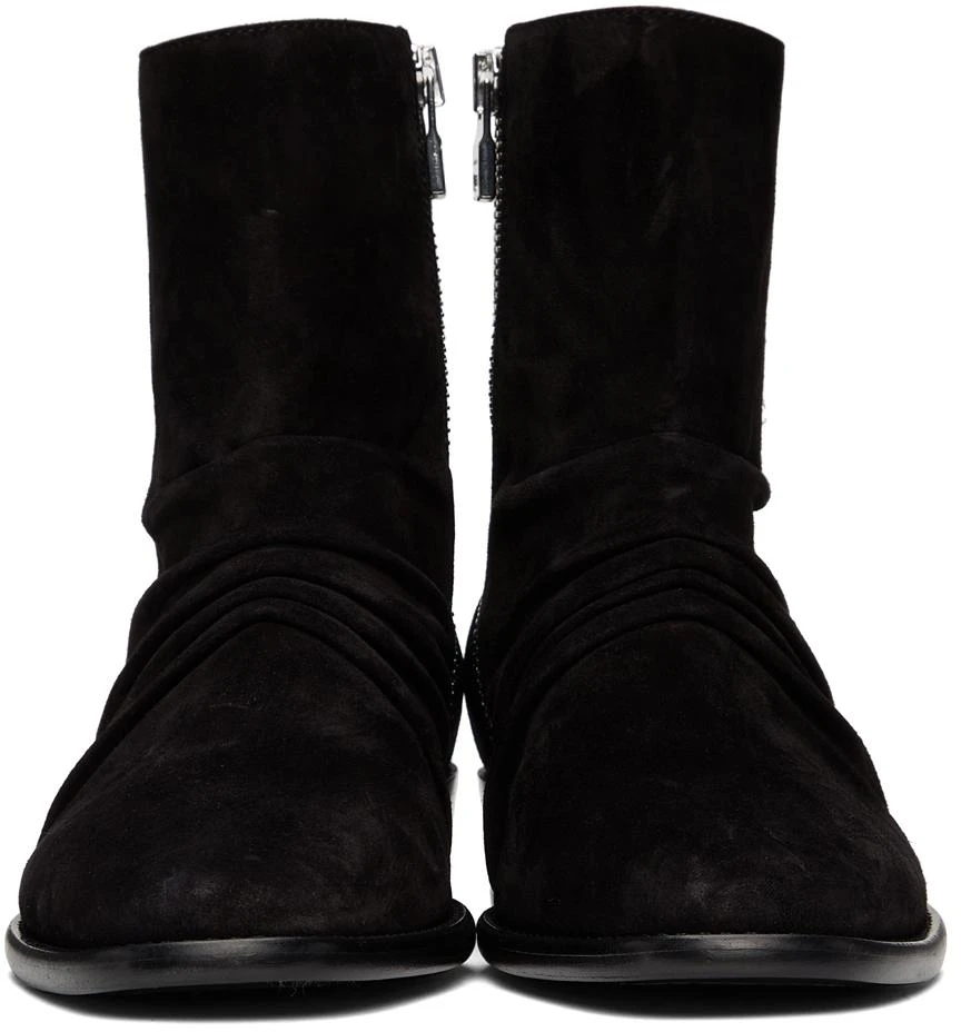 商品AMIRI|Black Suede Stack Boots,价格¥4072,第2张图片详细描述