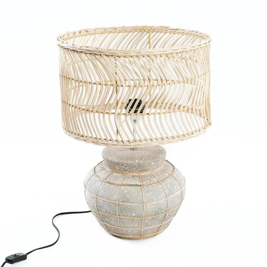 商品预计3周后发货 Bazar Bizar|La Lampe De Table Kythira - Naturel Béton Gris,价格¥1375,第4张图片详细描述