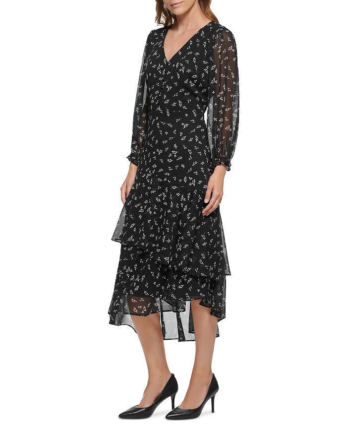 商品Karl Lagerfeld Paris|Floral Chiffon Dress,价格¥728,第5张图片详细描述