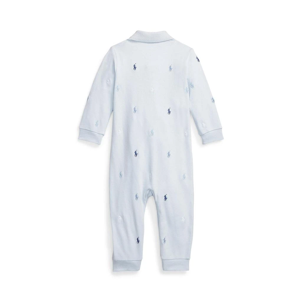 商品Ralph Lauren|Polo Pony Soft Cotton Polo Coverall (Infant),价格¥235,第2张图片详细描述