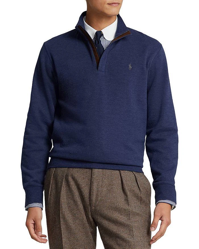 商品Ralph Lauren|男士 奢华平纹针织 半拉链套头衫,价格¥356,第1张图片