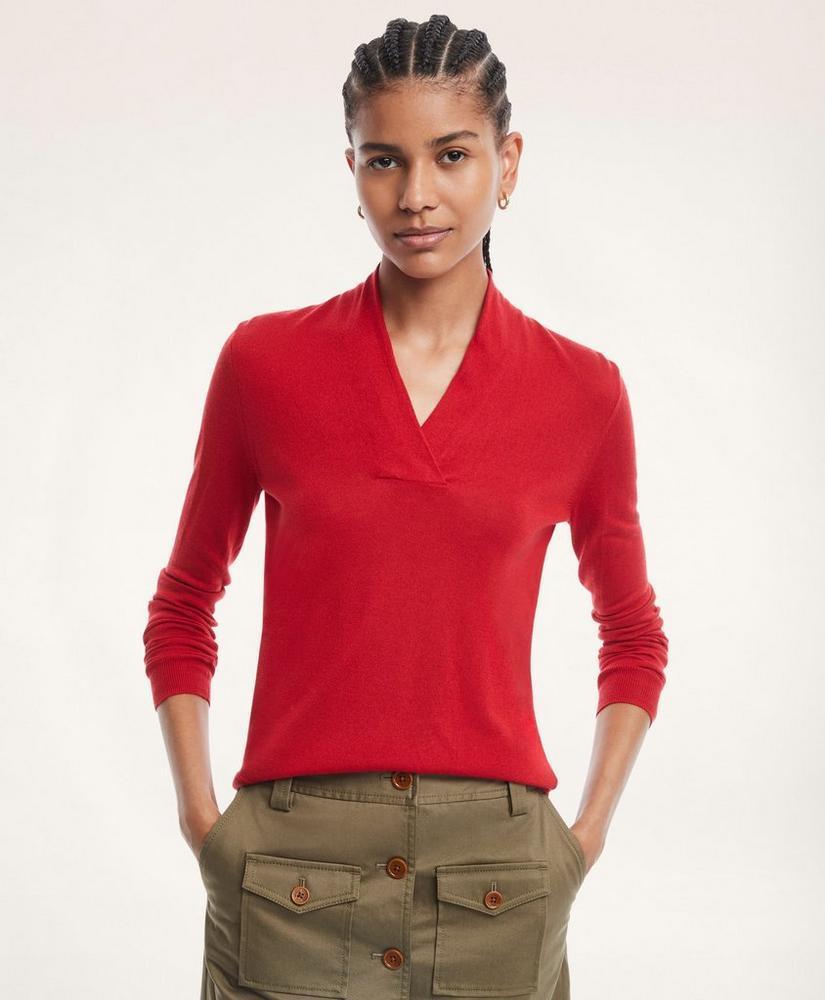 商品Brooks Brothers|Silk-Cashmere Shawl-Collar Sweater,价格¥1243,第1张图片