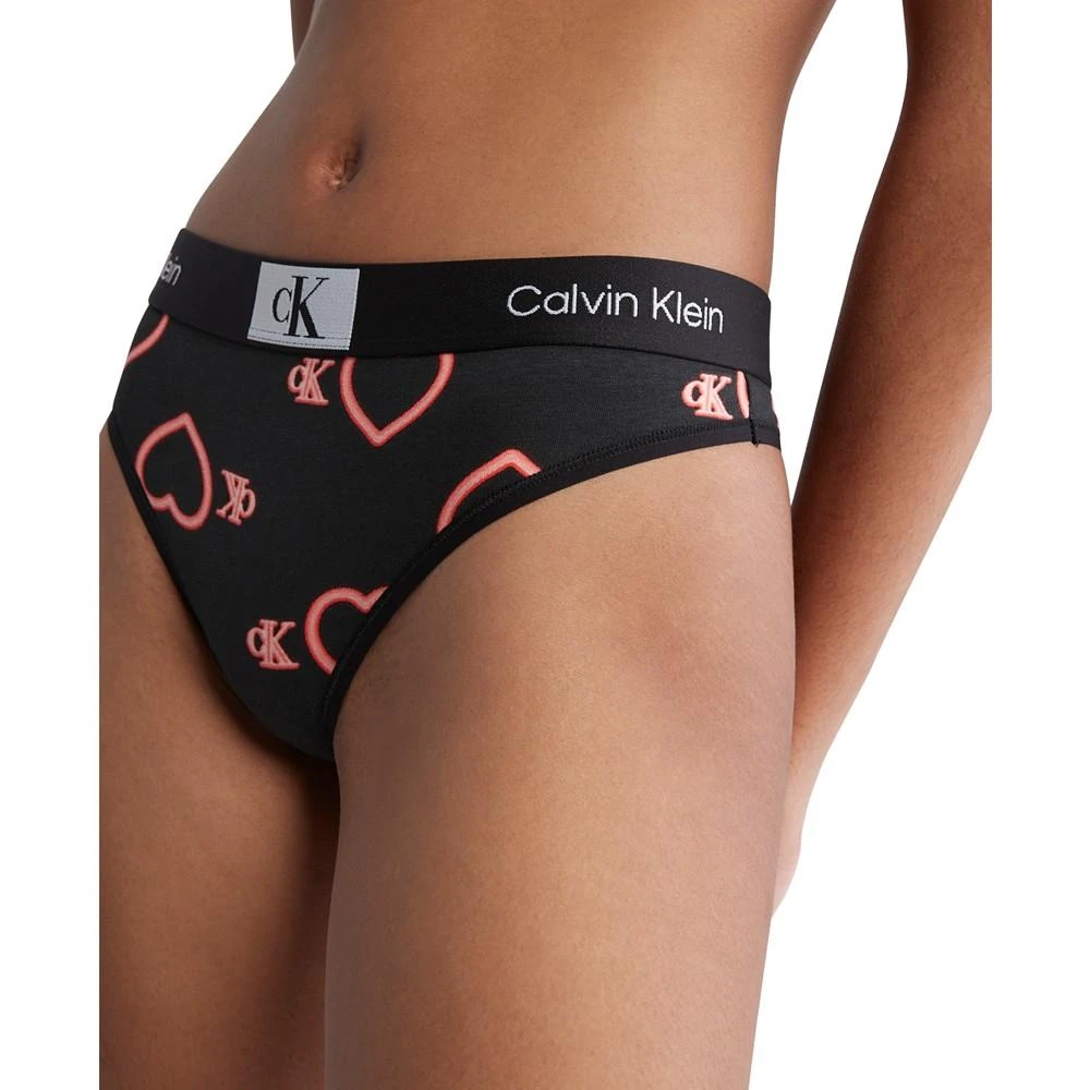 商品Calvin Klein|Women's 1996 Cotton Valentines Modern Thong Underwear QF7479,价格¥169,第3张图片详细描述