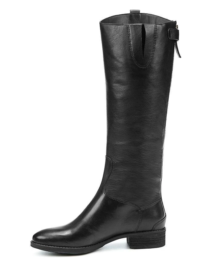 商品Sam Edelman|Women's Wide Calf Penny Round Toe Leather Low-Heel Riding Boots,价格¥1488,第4张图片详细描述