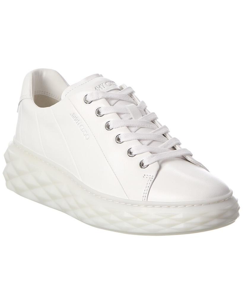 商品Jimmy Choo|Jimmy Choo Diamond Light Maxi/F Leather Sneaker,价格¥3541,第1张图片