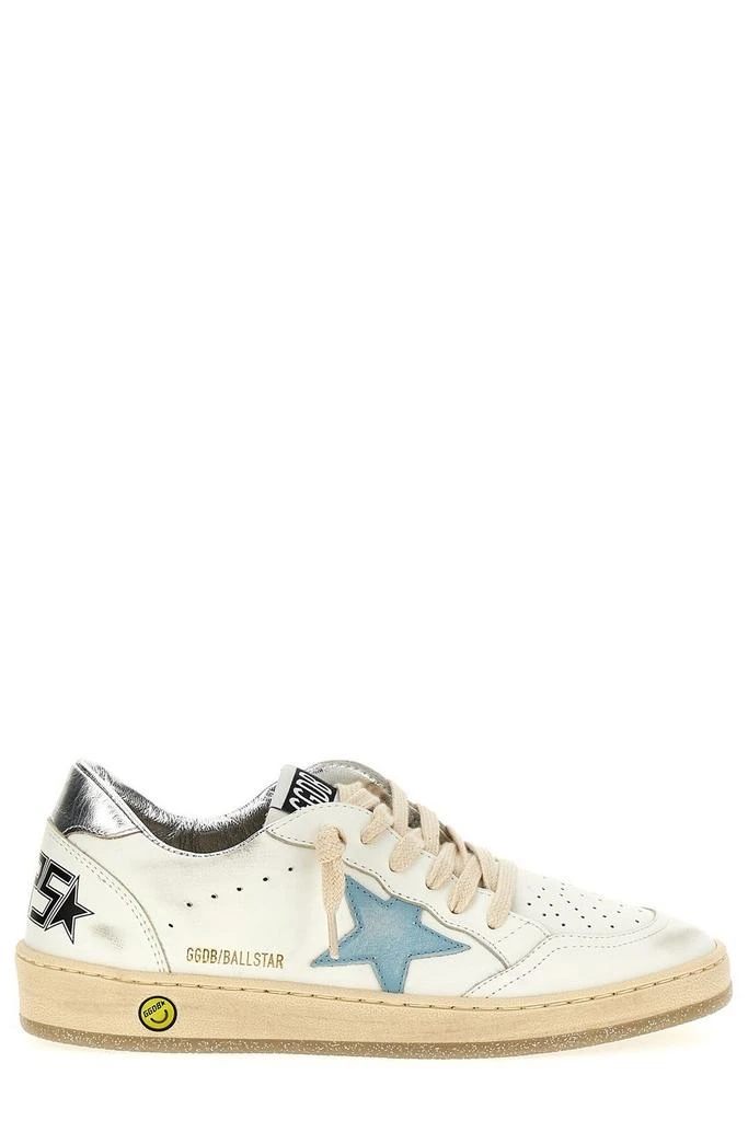 商品Golden Goose|Golden Goose Kids Ball Star-Patch Lace-Up Sneakers,价格¥1322,第1张图片