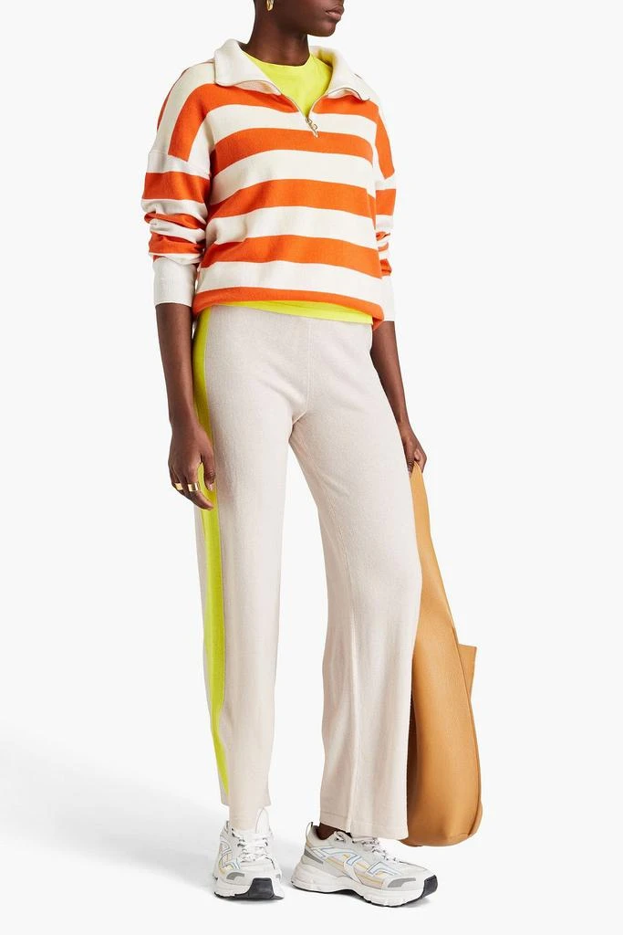 商品Chinti & Parker|Intarsia wool and cashmere-blend track pants,价格¥808,第2张图片详细描述