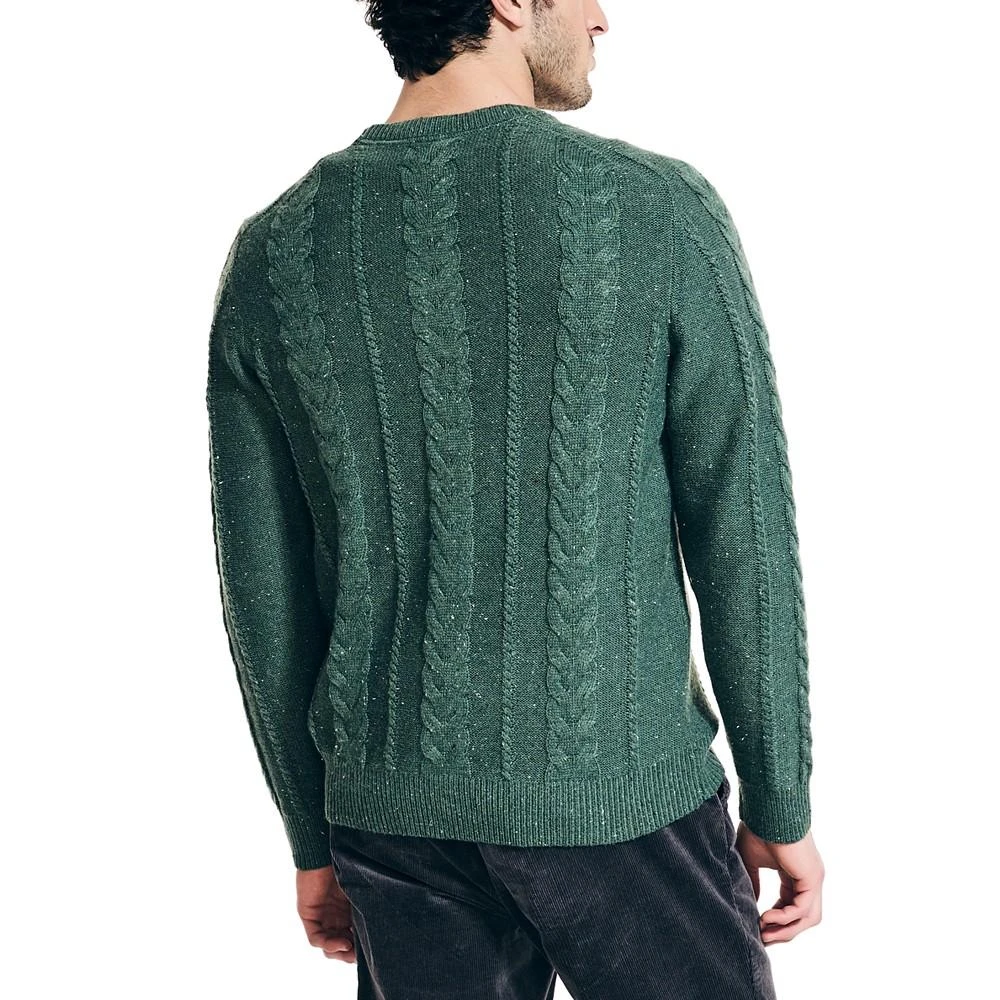 商品Nautica|Men's Cable Knit Pullover Crewneck Sweater,价格¥517,第2张图片详细描述