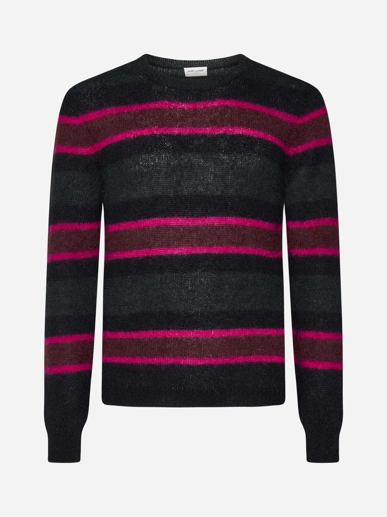 Striped mohair-blend sweater商品第1张图片规格展示