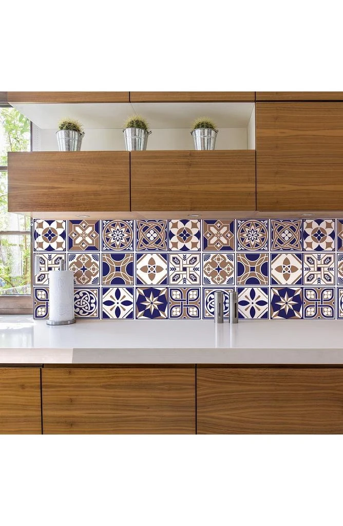 商品WALPLUS|Royal 72-Piece Tile Sticker Set,价格¥239,第2张图片详细描述
