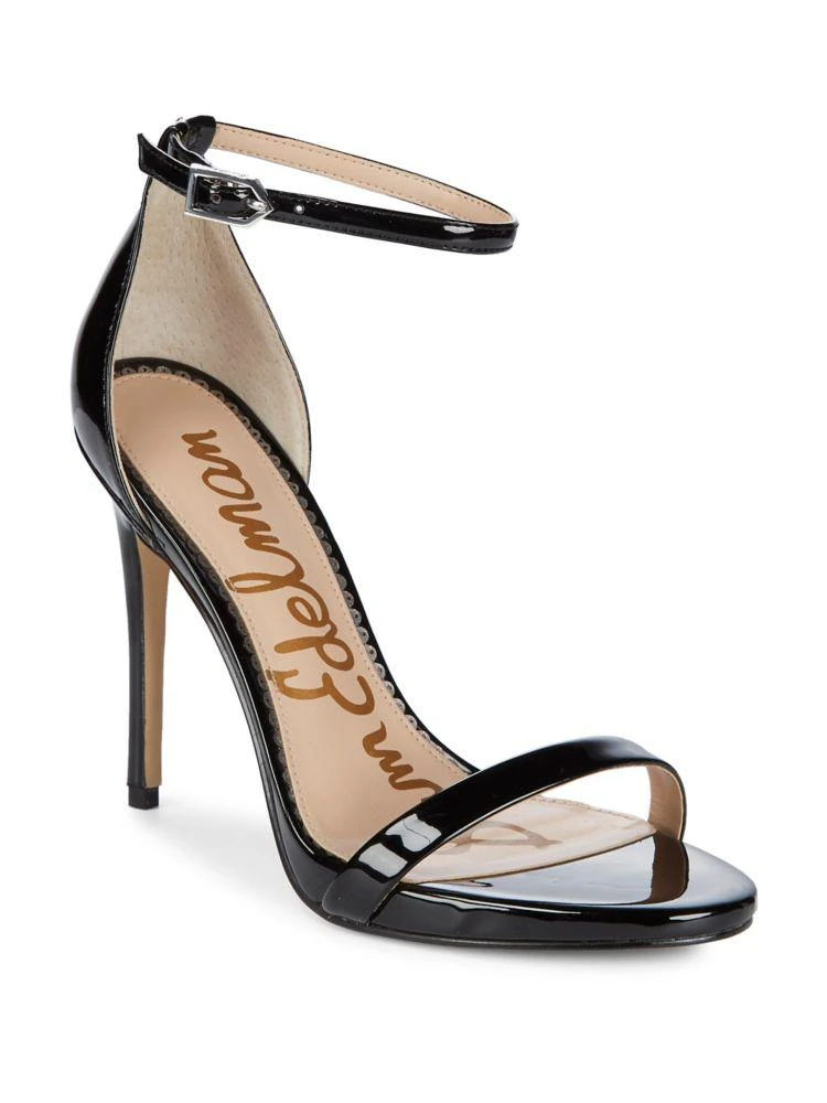 商品Sam Edelman|Ariella Patent 一字带细高跟凉鞋,价格¥272,第1张图片