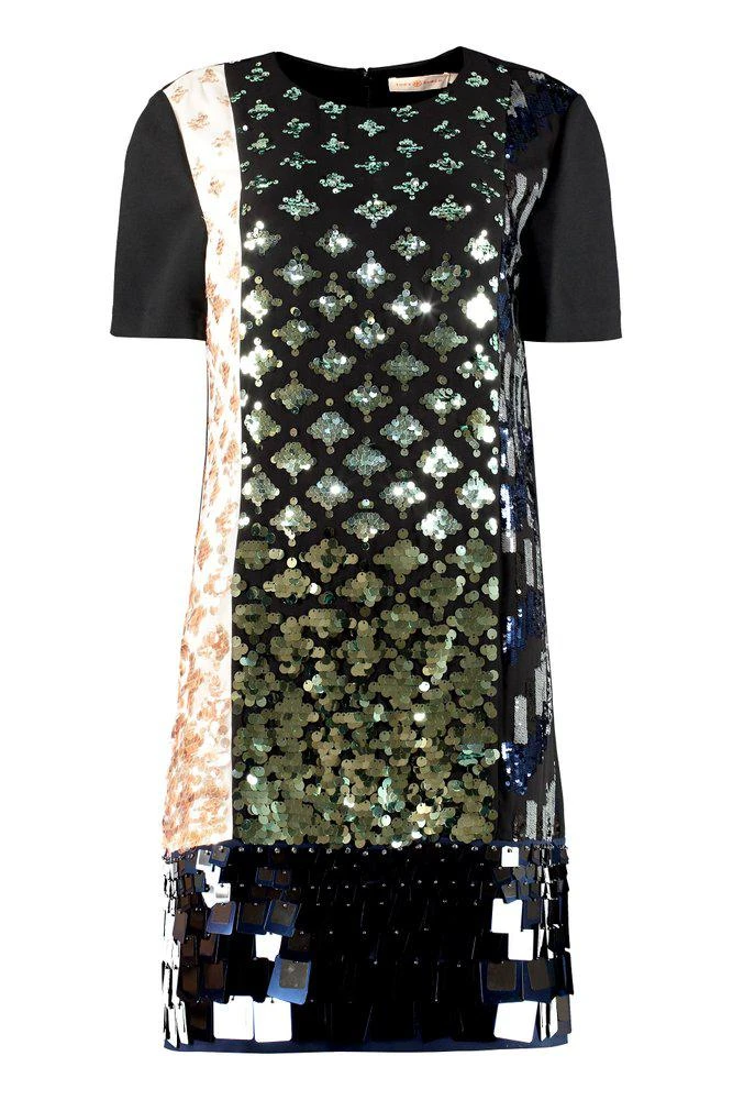 商品Tory Burch|Tory Burch Sequin Embellished Short-Sleeved Mini Dress,价格¥4167,第1张图片