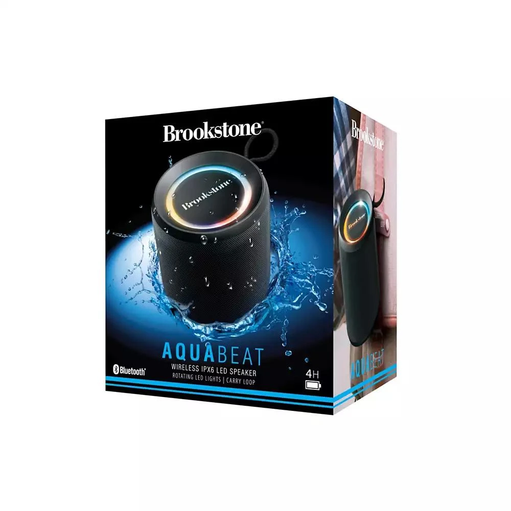 商品Brookstone|Aquabeat Wireless IPX6 LED Speaker,价格¥263,第1张图片