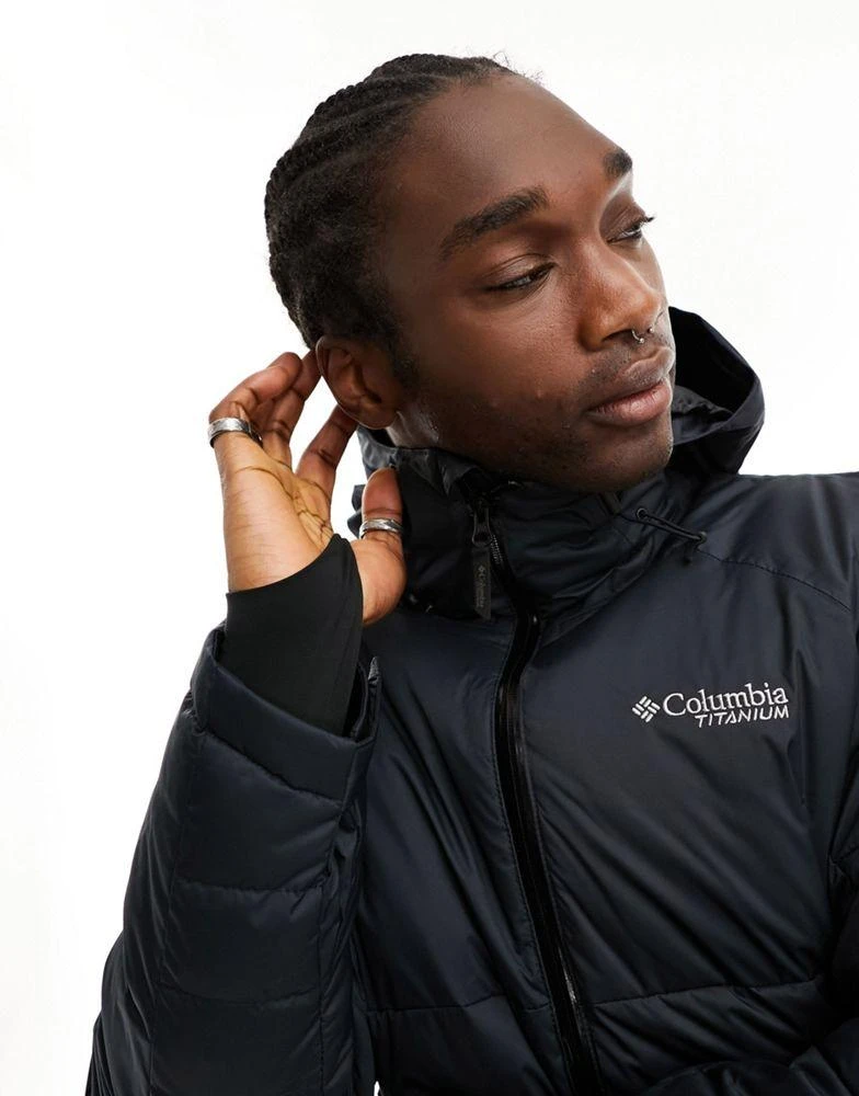 商品Columbia|Columbia Roaring Fork down ski jacket in black,价格¥2608,第4张图片详细描述