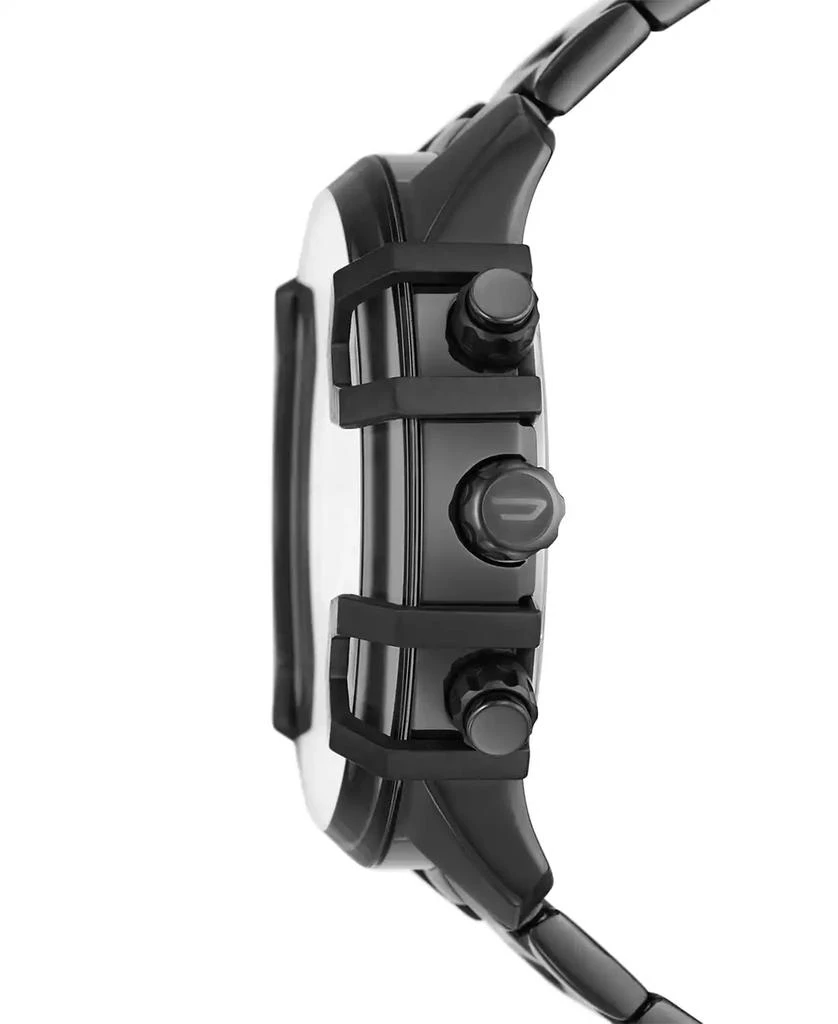 商品Diesel|Men's Chronograph Griffed Gunmetal-Tone Stainless Steel Bracelet Watch 48mm,价格¥2010,第2张图片详细描述
