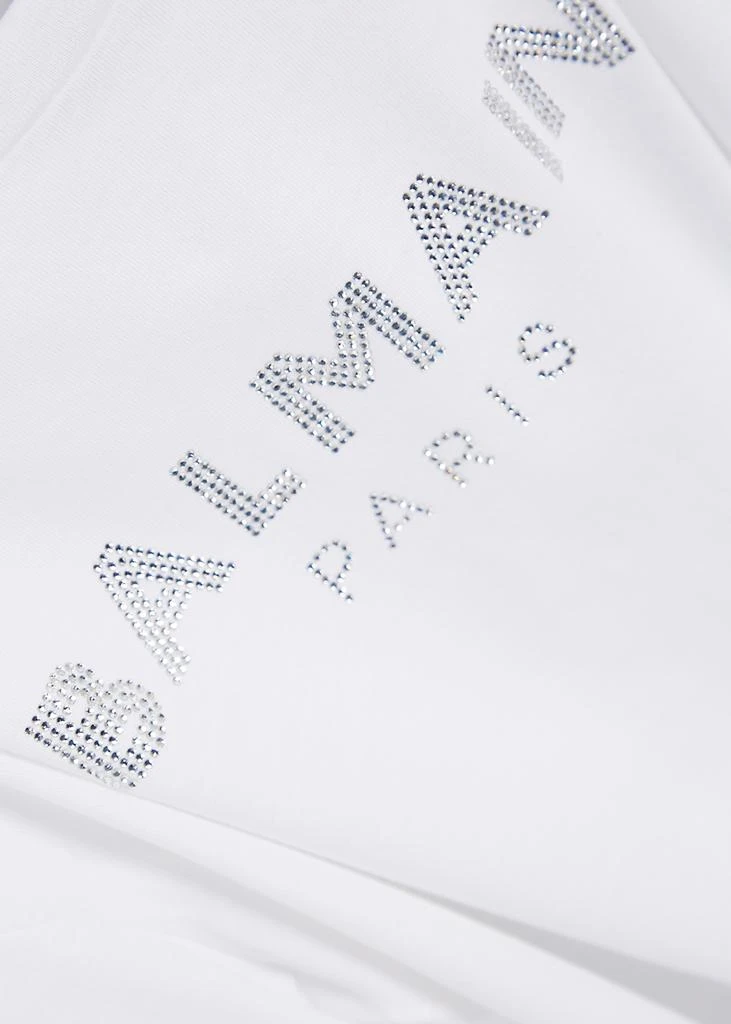 商品Balmain|KIDS White logo cotton top (12-14 years),价格¥921,第2张图片详细描述