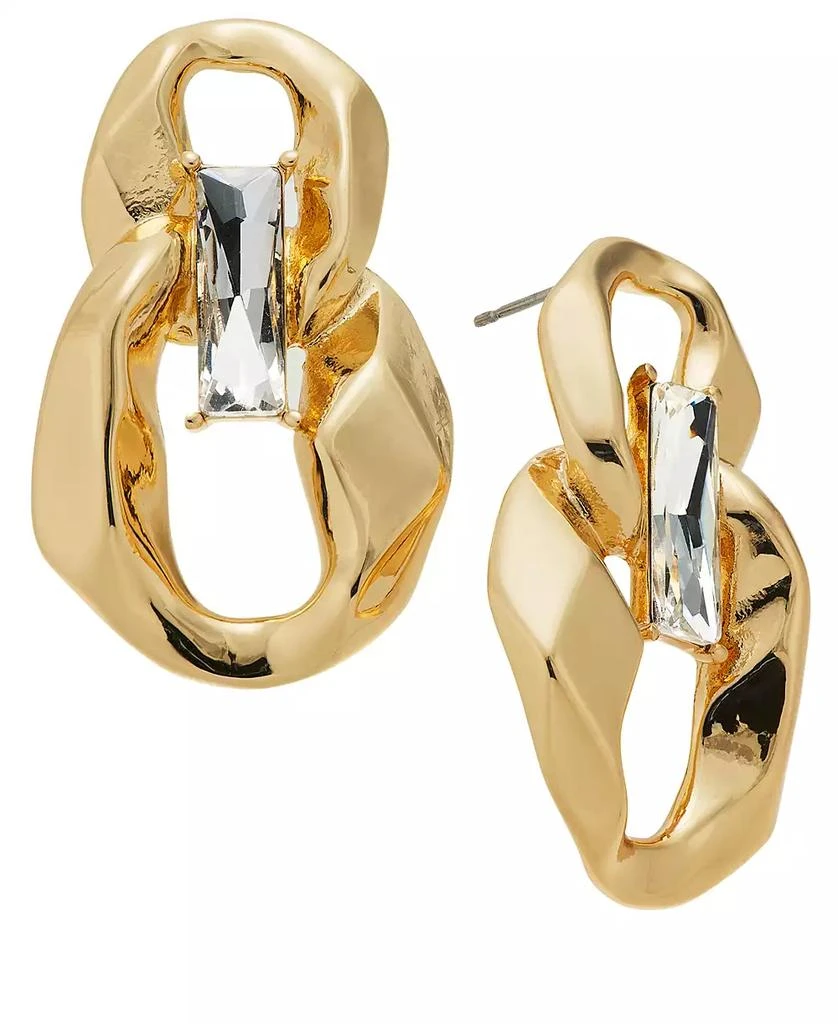 商品INC International|Baguette Crystal Sculptural Drop Earrings, Created for Macy's,价格¥133,第1张图片