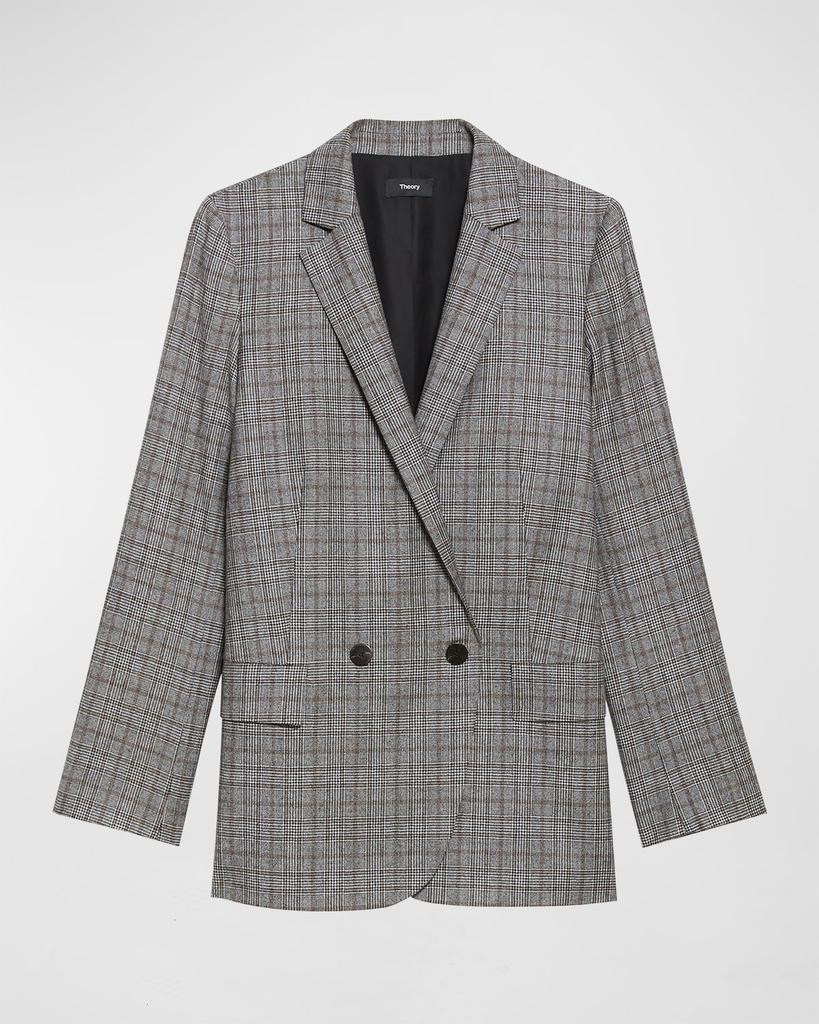 Wool Flannel Double-Breasted Jacket商品第2张图片规格展示