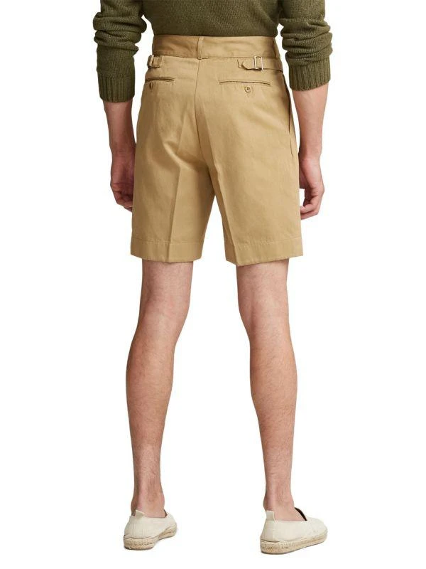 商品Ralph Lauren|Holden Twill Pleated Bermuda Shorts,价格¥826,第2张图片详细描述