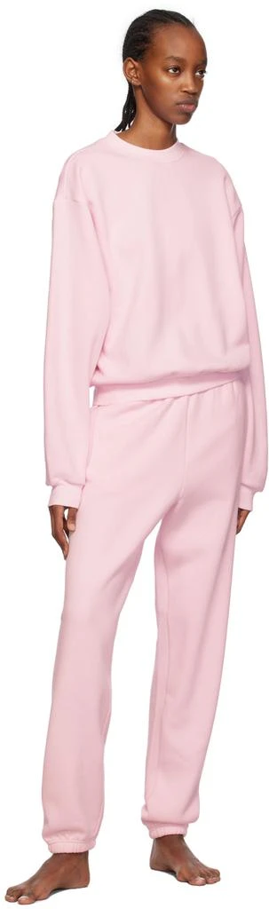 商品SKIMS|Pink Cotton Fleece Classic Crewneck Sweatshirt,价格¥517,第4张图片详细描述